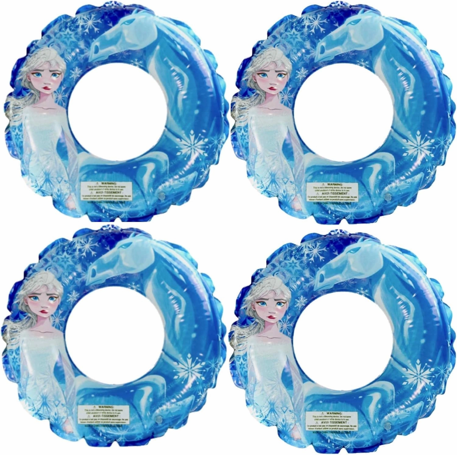 Disney Frozen 2 Pool Float – Pool Rings for Kids, Inflatable Pool Float for Summer Parties and Gift, Water Fun Pack of 4