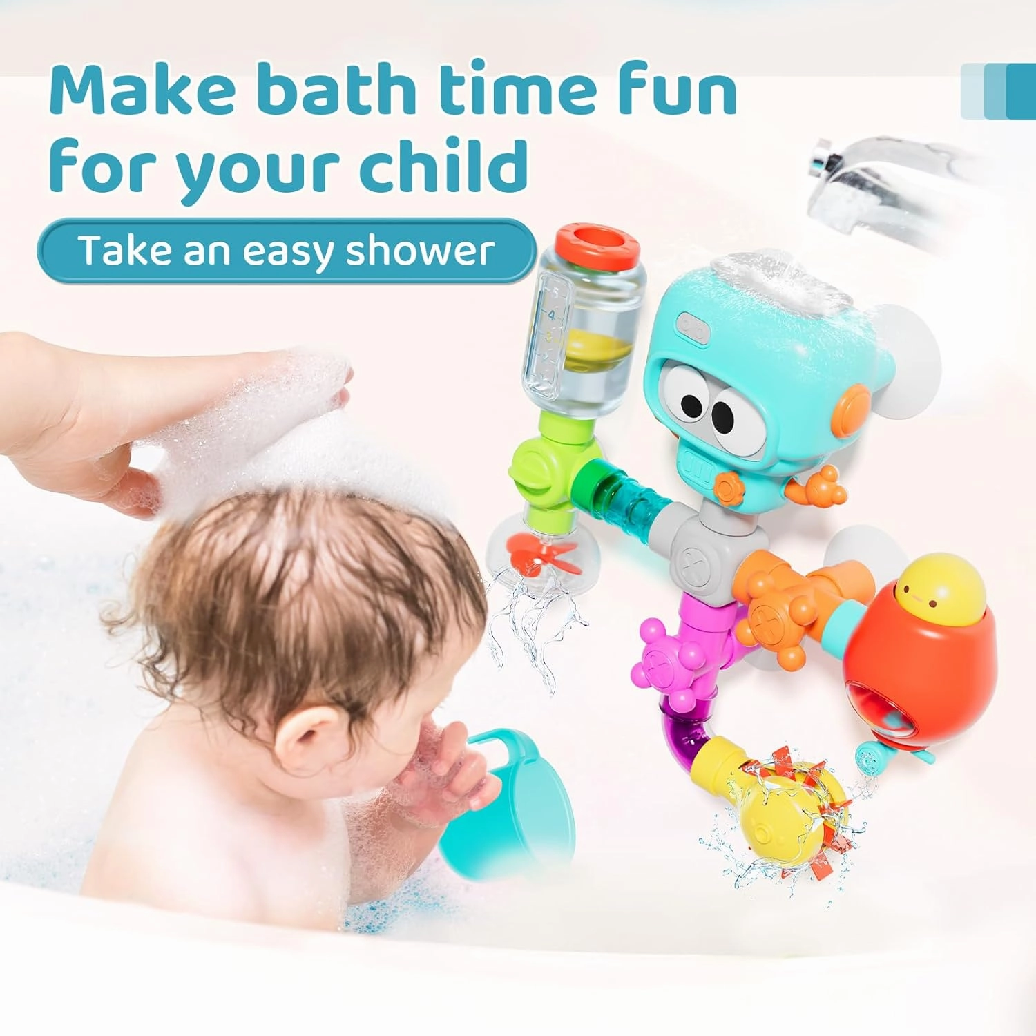 DIY Assemble Water Pipe, Bath Toys for Kids Ages 4-8, DIY Building Kit for Ages 5-7, Bathtub Time Birthday Gifts for Toddler 3   Year Old