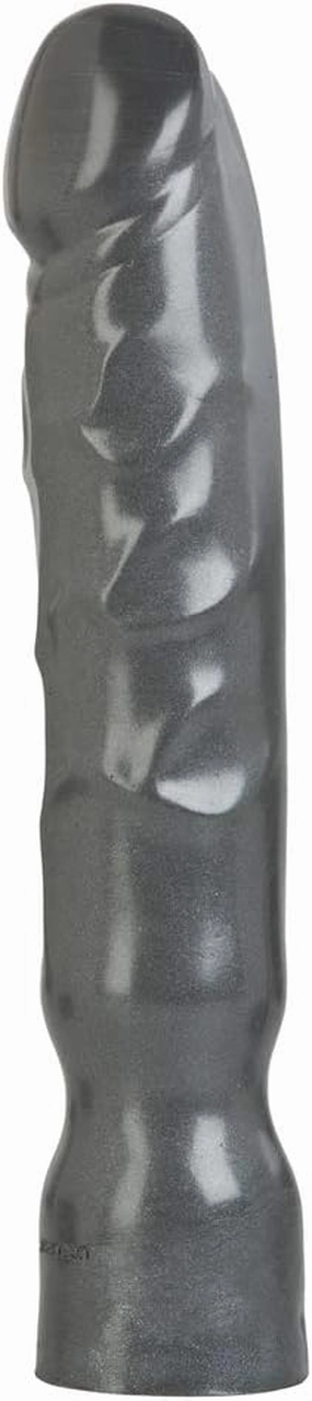 Doc Johnson American Bombshell - Big Boy - Vac-U-Lock and F Machine Compatible Dildo or Butt Plug - Gunmetal Grey