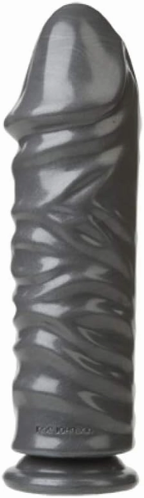 Doc Johnson American Bombshell - Bunker Buster - Dildo or Butt Plug with Suction Cup - Gunmetal Grey