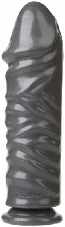 Doc Johnson American Bombshell - Bunker Buster - Dildo or Butt Plug with Suction Cup - Gunmetal Grey