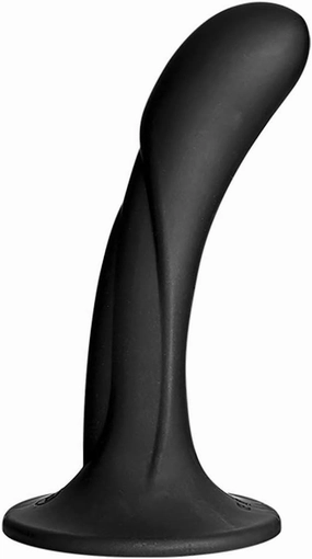 Doc Johnson Vac-U-Lock - G-Spot - Silicone Dildo - 6.5 in. Long and 1.5 in. Wide - F-Machine, O-Ring Harness, and Vac-U-Lock Harness Compatible Silicone Dildo - for Adults Only, Black
