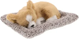 Dog Car Toy Car Dashboard Decoration Accessories Realistic Plush Sleeping Dog for Auto Interior Decor