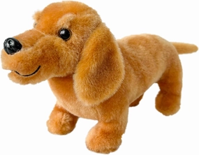 Dog Stuffed Animals,16”Dachshund Stuffed Animals Toys Plush Puppy Dog Stuffed for Kids Girls Boys Pet,Soft Cuddly Plush Toy Realistic Dog Toys as Birthday Gift (Light Brown)