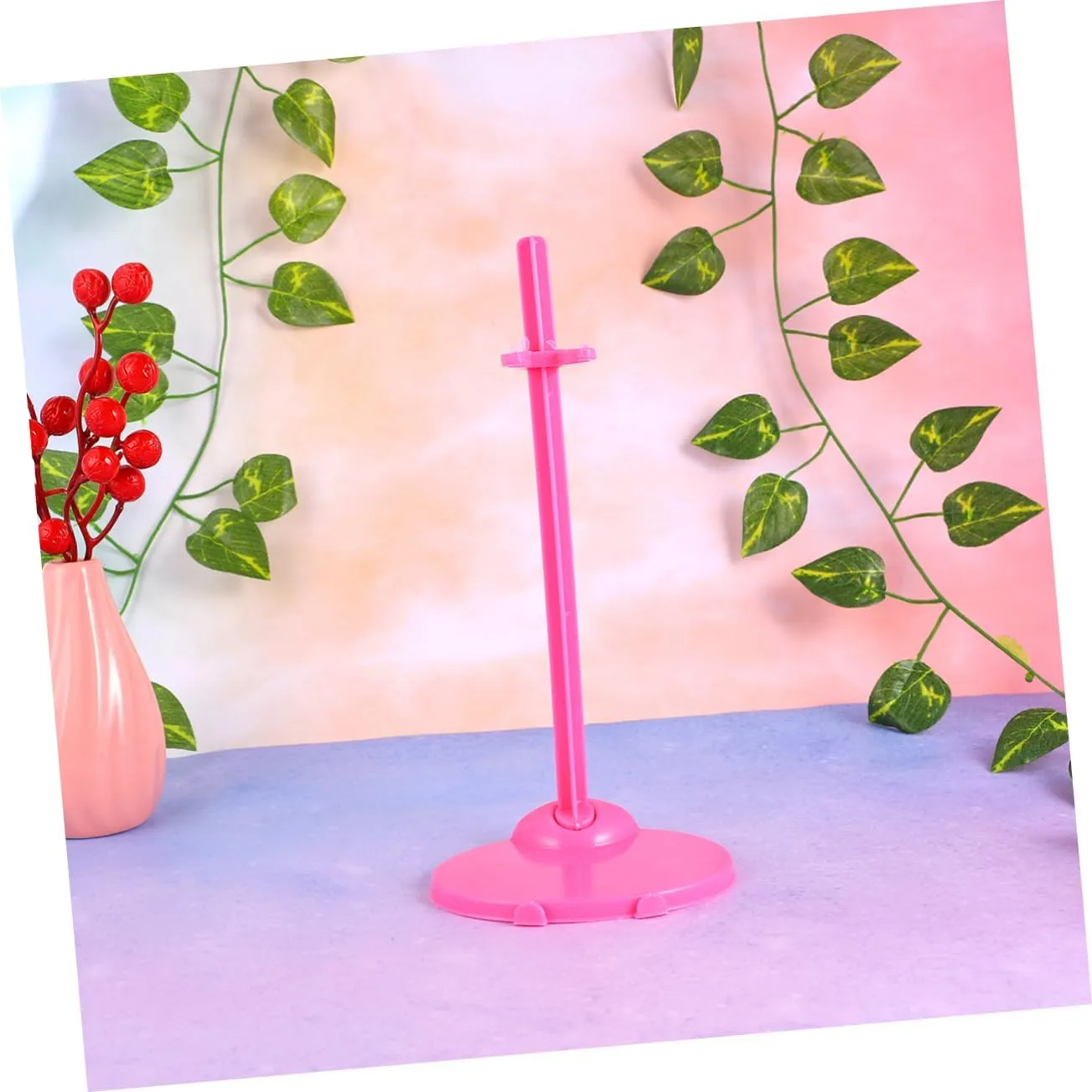 Doll Accessories for Toddlers 20pcs Universal Doll Stand Holder Safe Plastic for Boys and Girls