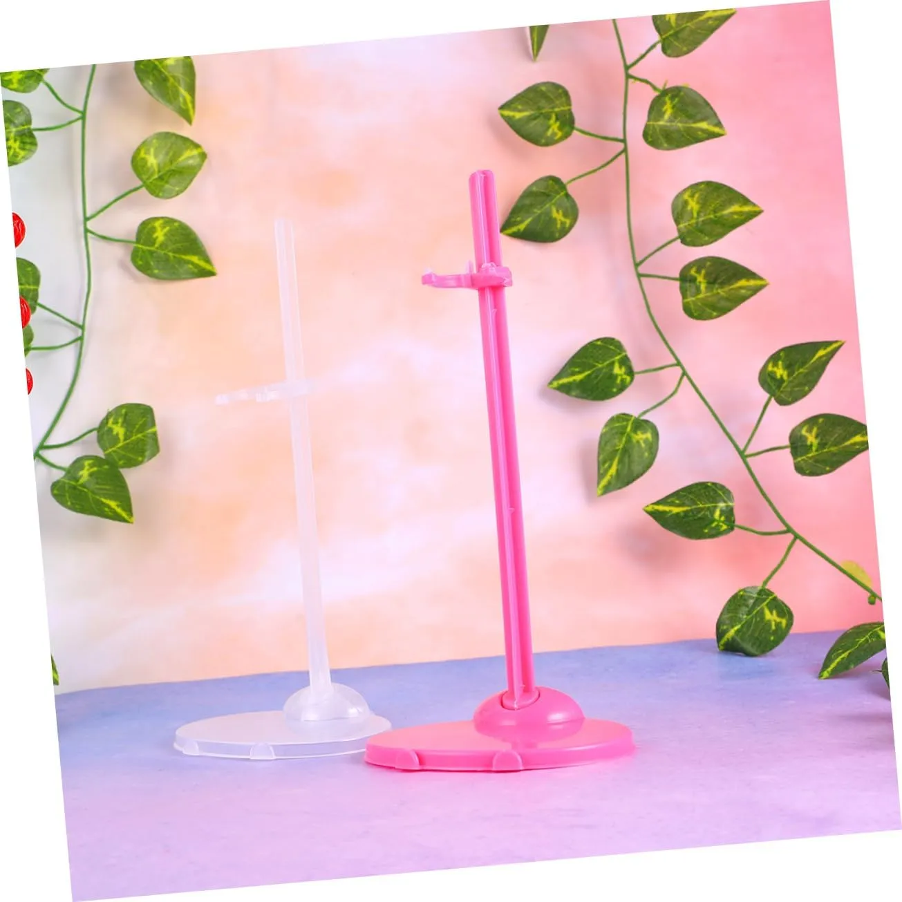 Doll Accessories for Toddlers 20pcs Universal Doll Stand Holder Safe Plastic for Boys and Girls