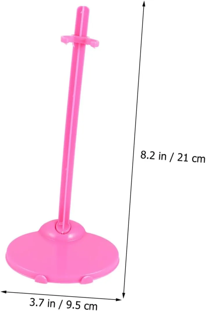 Doll Accessories for Toddlers 20pcs Universal Doll Stand Holder Safe Plastic for Boys and Girls