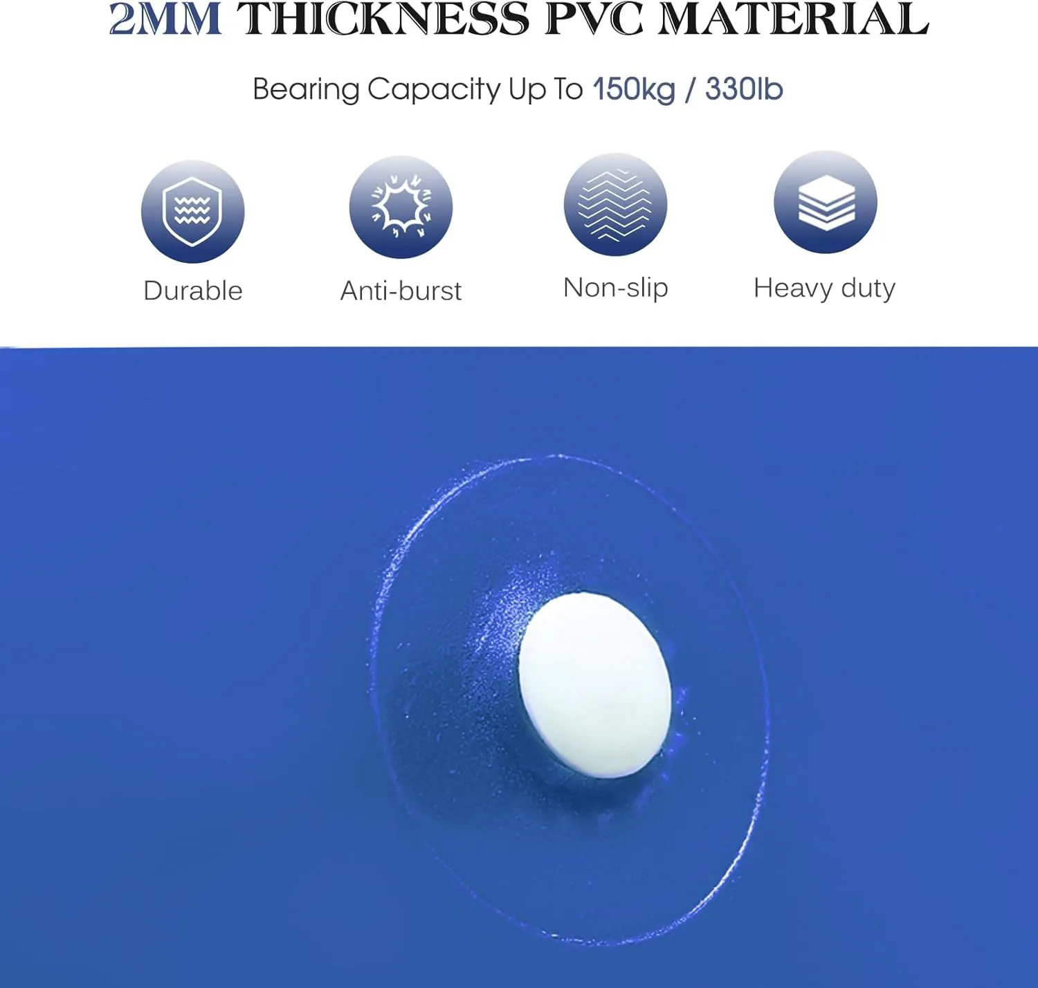 doorslay Anti-Burst Stability Exercise Yoga Ball, 2mm Extra Thick Anti-Slip Pilates Ball, Swiss Ball for Pregnancy Birthing, Workout, Fitness, Balance, Gym, Abs and Physical Therapy with Air Pump