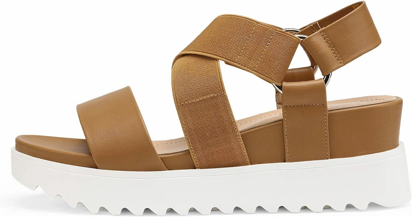 DREAM PAIRS Women’s Open Toe Ankle Strap Platform Wedge Sandals
