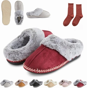 Dreamtoe Slippers, Women's Microsuede Indoor Outdoor Slippers, Winter Slippers for Women