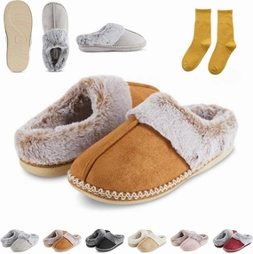 Dreamtoe Slippers, Women's Microsuede Indoor Outdoor Slippers, Winter Slippers for Women