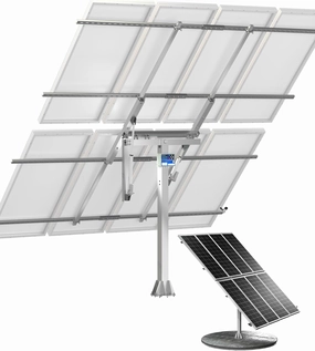 ECO-WORTHY Solar Panel Dual Axis Tracking System (Expanded Version Increase 40% Power) with Tracker Controller,for 10PCS 100W/8PCS 200W/4PCS 400W,High Stability, Multi-Angle Adjustment, for Yard/Farm