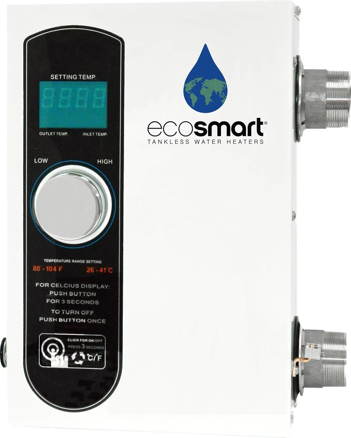Ecosmart 5.5 Smart Electric Spa Heater, White, 12 x 10.5 x 4.75