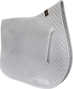 ECP Poly Cotton Quilted All Purpose Saddle Pad - White
