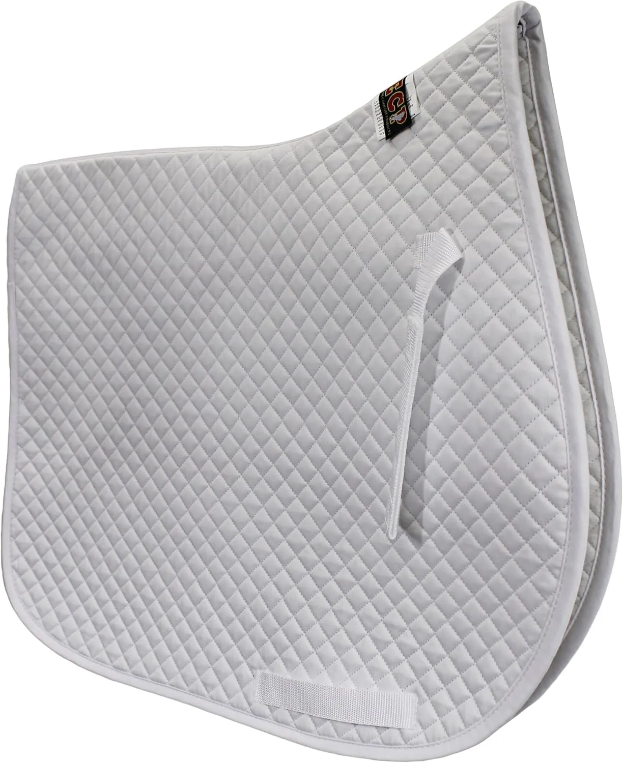 ECP Poly Cotton Quilted All Purpose Saddle Pad - White