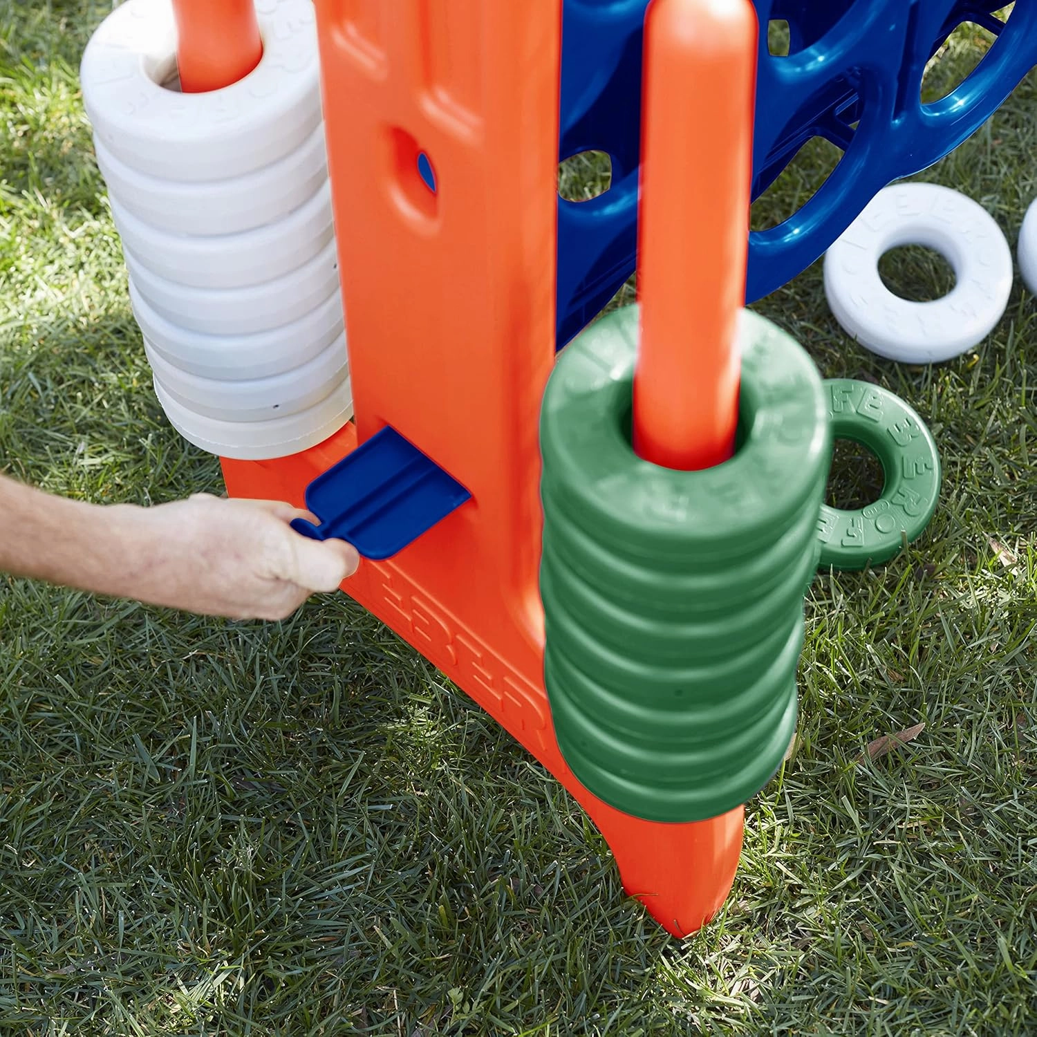 ECR4Kids Jumbo 4-to-Score, Giant Game, Blue/Orange, 1