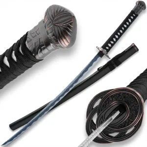 Elden Ring's Moonveil Katana | Perfect for Cosplay and Collectors | 25 1/2" Blade | Intricately Designed | Includes Black Scabbard | Great Display Piece | 37 1/2" Overall