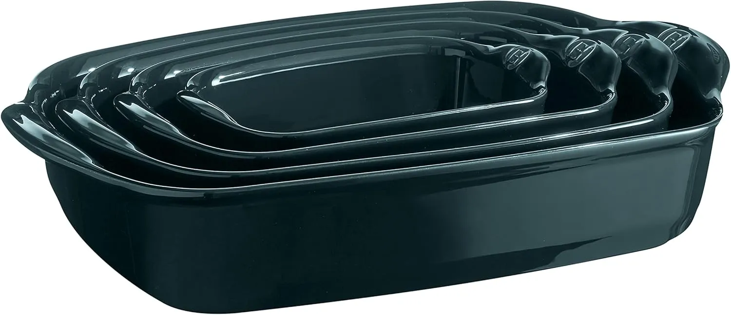 Emile Henry Ultime 8.7" x 5.75", Ocean Rectangular Baking Dish, 11.81" x 7.5" x 2.5"