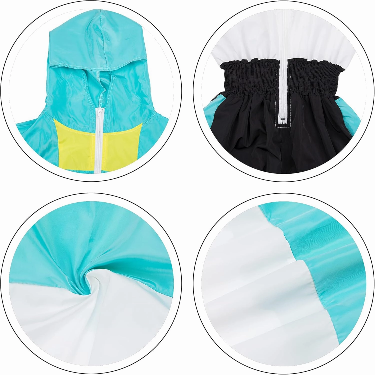 EOSIEDUR Women's Pullover Hoodies Jumpsuit Zipper Jacket Windbreaker Elastic Waistband Pants One Piece Outfits Tracksuit Set