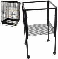 ES5 Metal Stand for All ES1818 Cages 18" W x 18" D x 32 3/8" H Bird Cages Toy Toys Parakeet Parrot Parakeet Budgie (White)