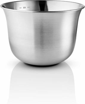 Eva Solo | Green tools Mixing bowl 2.3 l | Stainless steel mixing bowl with a round base and tall sides | Brushed steel