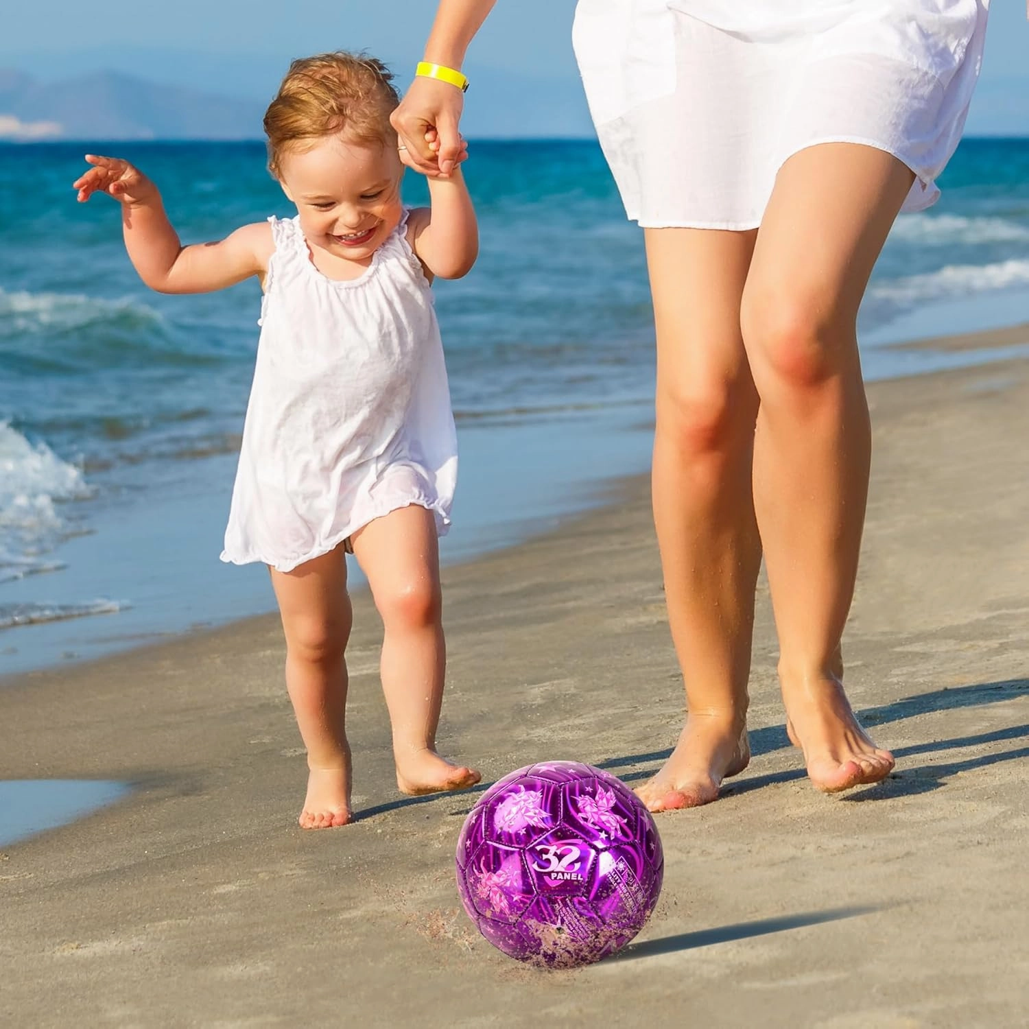 EVERICH Soccer Ball Size 2/3/4/5 for Toddlers & Kids - Shiny Unicorn Dinosaur Cute Design - Small Soccer Ball with Pump- Great Gifts for Children Girls Boys 2 3 4 5 6 7 8 9 10 11 12 Years