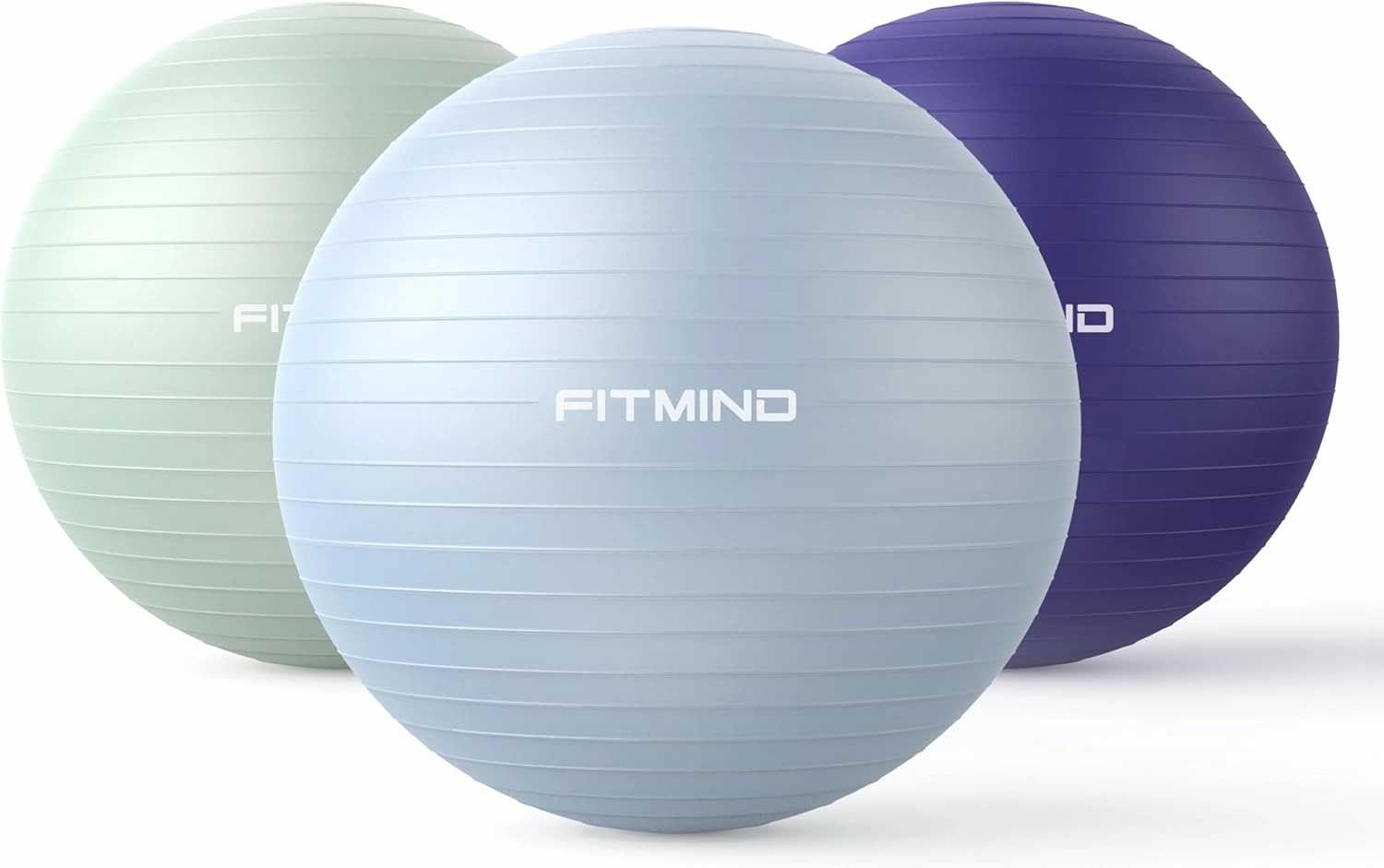 Extra Thick Exercise Ball Yoga Ball 22in/26in/30in for Workout Pregnancy Stability,Anti-Burst and Slip Resistant Swiss Ball with Pump for Yoga, Pilates, Fitness,Birthing,Physical Therapy