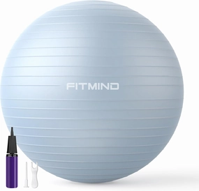Extra Thick Exercise Ball Yoga Ball 22in/26in/30in for Workout Pregnancy Stability,Anti-Burst and Slip Resistant Swiss Ball with Pump for Yoga, Pilates, Fitness,Birthing,Physical Therapy