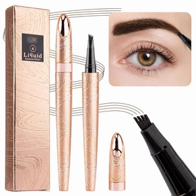 Eyebrow Pencil Dark Brown Microblade Eyebrow Pen Long Lasting Eyebrow Brush Brow Pencil Natural Eyebrow Makeup Microblading Pencil for Eyebrows Waterproof Eyebrow Pencil Brown Eyebrow Tint