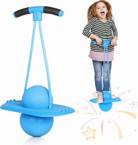 FAHKNS Pogo Stick for Kids Age 5 and Up - Fun Pogo Ball Hopper with Handle, Jumping Toy for Boys & Girls, Outdoor Play Equipment, Safe & Durable Bouncy Pogo
