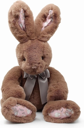 Faux-Fur 24" Cute Stuffed Animals Bunny Plush Toy for Girl,Baby,Kid (Brown)