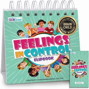 Feelings in Control Flip Book, Emotion Chart, ADHD Tool for Kids, Calm Down Corner Supplies, Preschool Learning Activities, Self Regulation for Kids