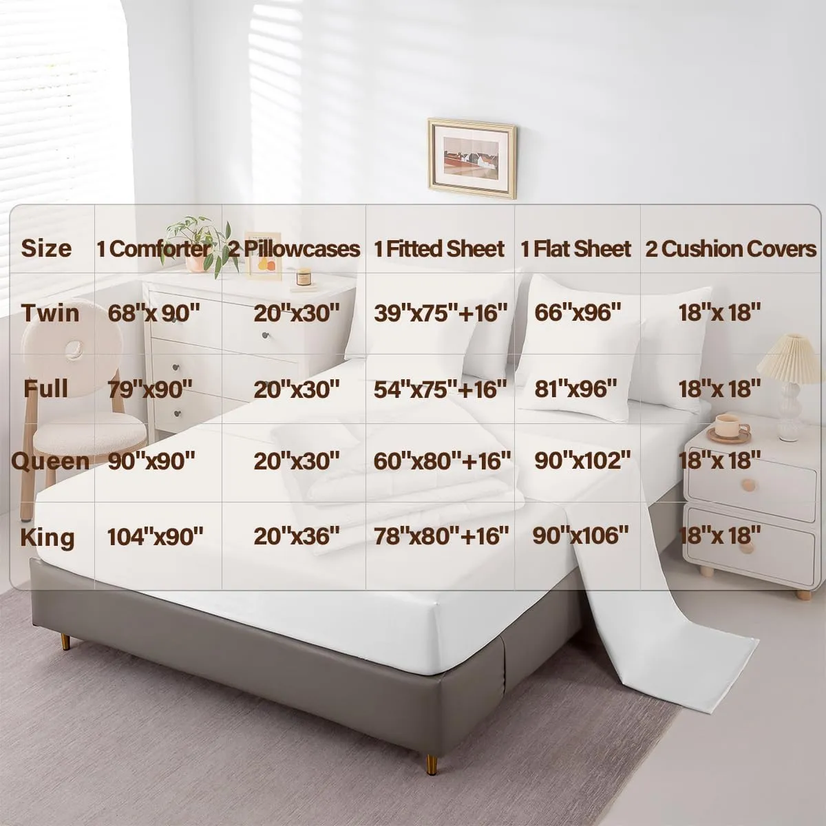 Feelyou Cute Deer Comforter Set with Sheets 7 Piece Full Size for Girls Boys Kids Deer Hunting Bed in a Bag Room Decorative Bear Paw Print Tree Pattern Bedding Set Exotic Style Brown Bed Set