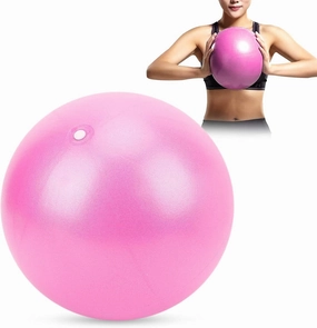 Flbirret 25cm Heavy Duty Yoga Exercise Ball - ExplosionProof Pilates & Pregnancy Fitness Balls for Muscle Strengthening, Balance & Coordination Improvement, Indoor/Outdoor Use, Anti-Skid & Safe