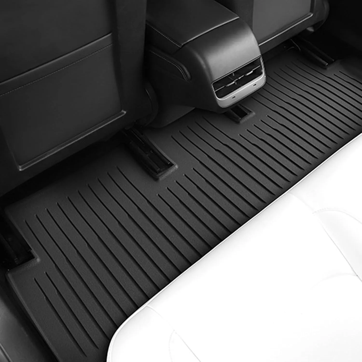 Floor Mats for Tesla 2024-2025 Model 3 Black 5-Seat Floor Mats All Weather Durable TPE Anti-Slip Car Floor Liner Waterproof Custom Fit (Black, Model 3)