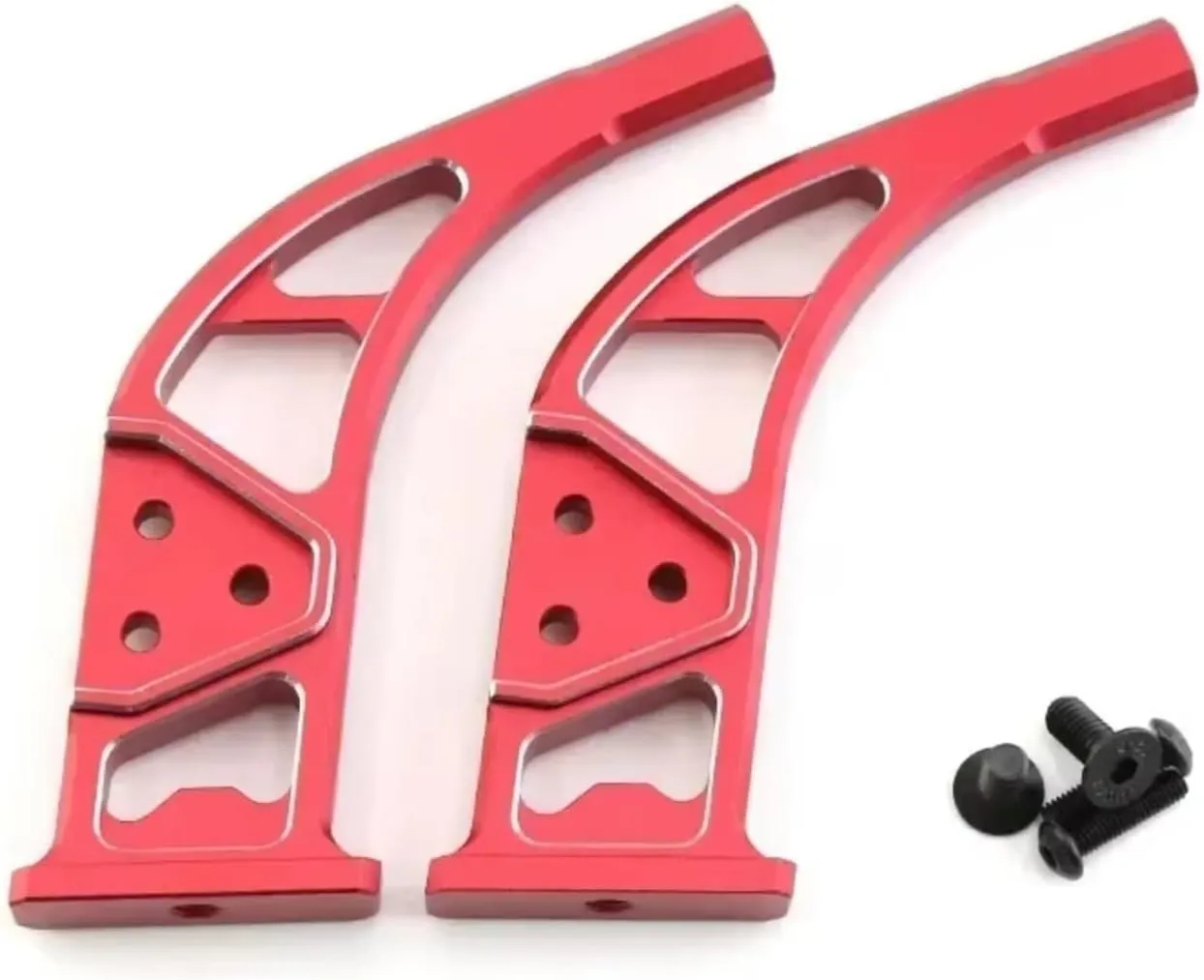 for Arrma for Infraction 6S for BLX -Ara109001 1/7 Aluminum Alloy Rear Wing Support Mount Stand Holder RC Car Upgrade Spare Parts RC Car DIY Parts(Red)