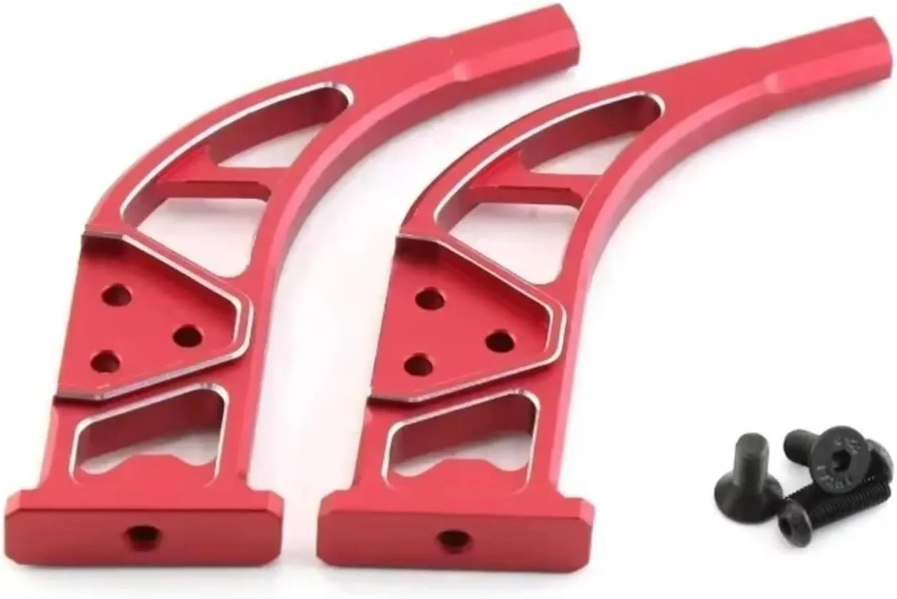 for Arrma for Infraction 6S for BLX -Ara109001 1/7 Aluminum Alloy Rear Wing Support Mount Stand Holder RC Car Upgrade Spare Parts RC Car DIY Parts(Red)