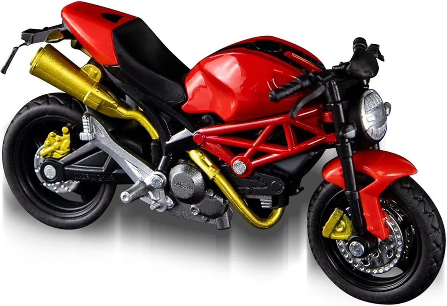 for Ducati Monster 795 1:18 Scale Alloy Motorcycle Model Sports Bike Racing Replica Car Collection Gift Cake Decoration Motorcycle Model(Rojo)
