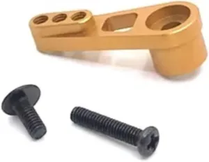for Wltoys Suitable 12427 12428 12423 12429 Flyover 25T Metal Steering Arm Remote Control Car Accessories Upgrade Parts and Accessories RC Car DIY Parts(Yellow)