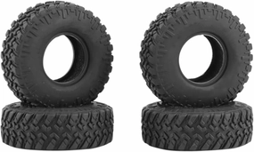 for Axial for SCX24 for Gladiator 1.0" Soft Rubber Mud for Terrain Wheel Tires for 1/18 1/24 RC Crawler Car Upgrade Part RC Vehicle Wheels Tires