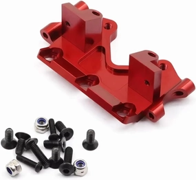 for Traxxas for Slash for Vxl for Rustler for Stampede for Bandit 2WD 1/10 Metal Front Lower Bulkhead RC Car Upgrade Parts Accessories RC Repair Parts(Red)