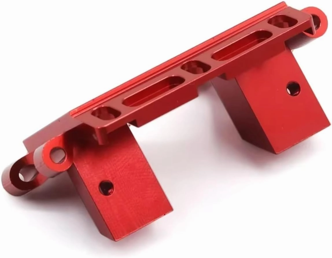 for Traxxas for Slash for Vxl for Rustler for Stampede for Bandit 2WD 1/10 Metal Front Lower Bulkhead RC Car Upgrade Parts Accessories RC Repair Parts(Red)