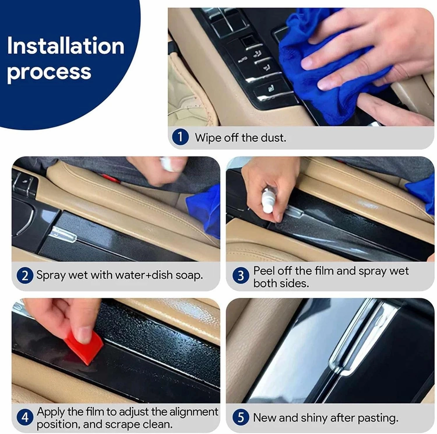 For VW ID.4 Crozz GTX 2021-2024 Center Console Gear Panel Navigation Screen TPU Interior Protective Film