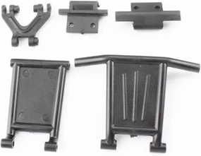 for Wltoys 124018 1/12 1 Set Front & Rear Bumper Anti-Collision Bar Spare Accessories RC Car Upgrade Parts Accessories Replacement RC Car DIY Parts