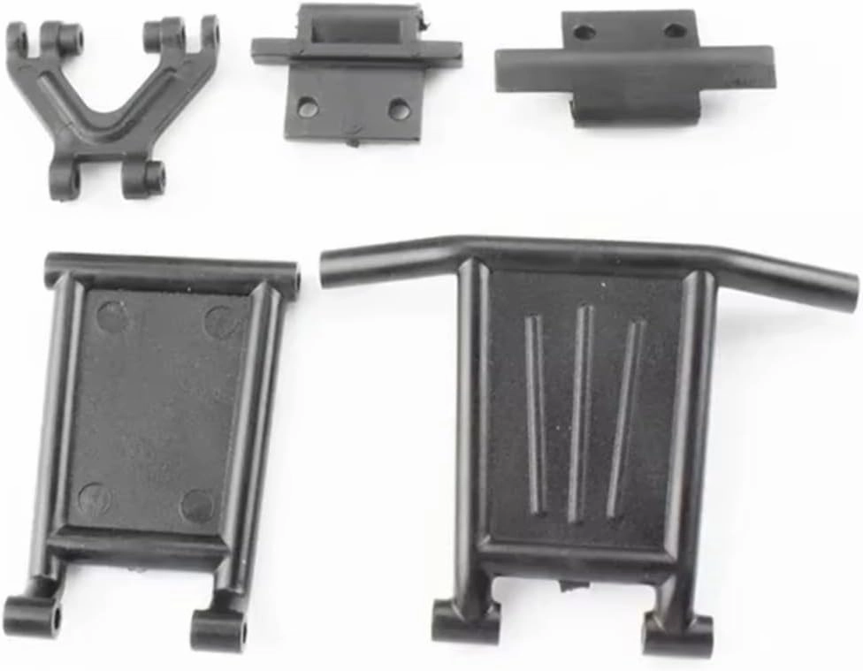 for Wltoys 124018 1/12 1 Set Front & Rear Bumper Anti-Collision Bar Spare Accessories RC Car Upgrade Parts Accessories Replacement RC Car DIY Parts