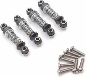 for Wltoys 284131 K969 K979 K989 K999 P929 P939 1/28 Metal Adjustable Shock Absorber RC Car Spare Parts Upgrade RC Car Upgrade Part(Titanium)