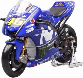 for Yamaha YZR-M1 2018#25 Rider Maverick Vinales 1/18 Scale Motorcycle Racing Model and Toy Car GP Bike Model Toys (Color : #46)