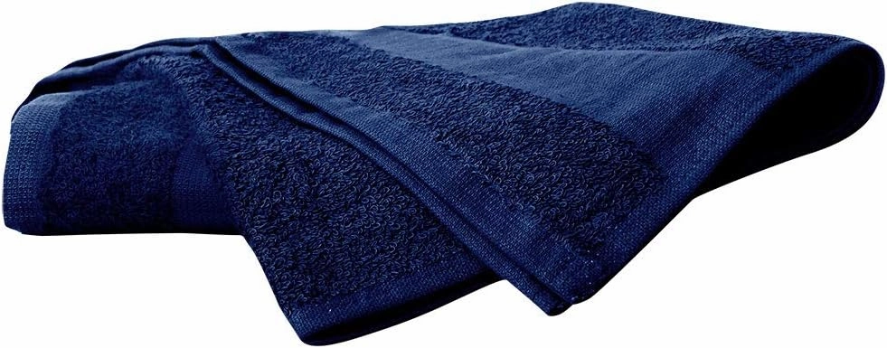 ForPro Professional Collection Premium Bleach Tough Salon Towels, 100% Cotton, Bleach-Proof, Stain Resistant & Color Safe Towels for Salons, Spas, Gyms & Home, 16” W x 27” L, Navy Blue