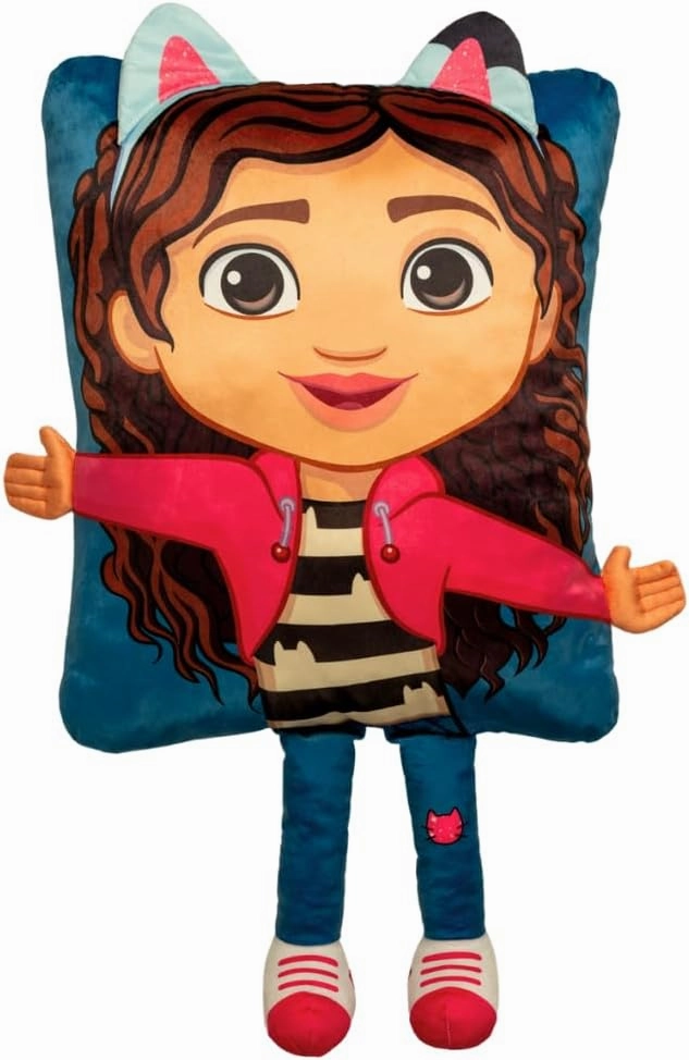 Franco Kids Super Plush Cozy (100% Officially Licensed Product) 3D Pillow Buddy, 16 in x 20 in, Gabby's Dollhouse