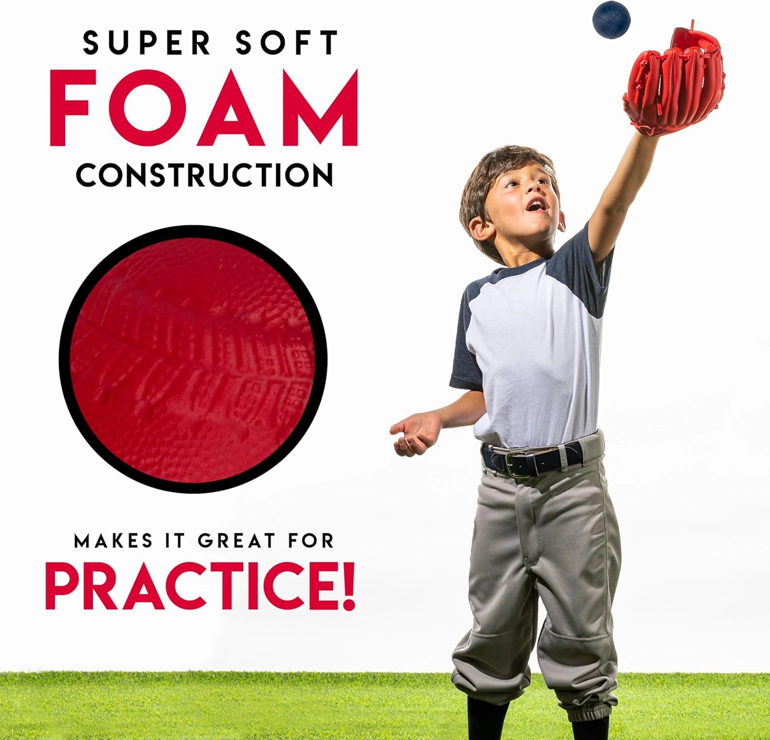 Franklin Sports Foam Baseballs - Soft Foam Practice Baseballs for Kids - Perfect for Hitting and Indoor or Outdoor Play - 3 Pack - Official MLB Licensed Product
